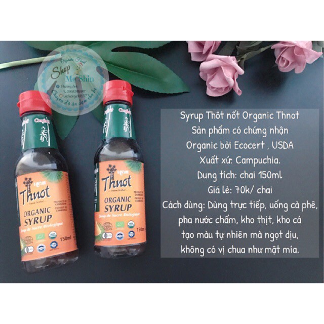 Đường mật Thốt nốt hữu cơ 150ml @Hàng-Campuchia CONFIREL Organic-Syrup-Thnot-USDA-JAS-EU-by-Authentic-Khmer-Product