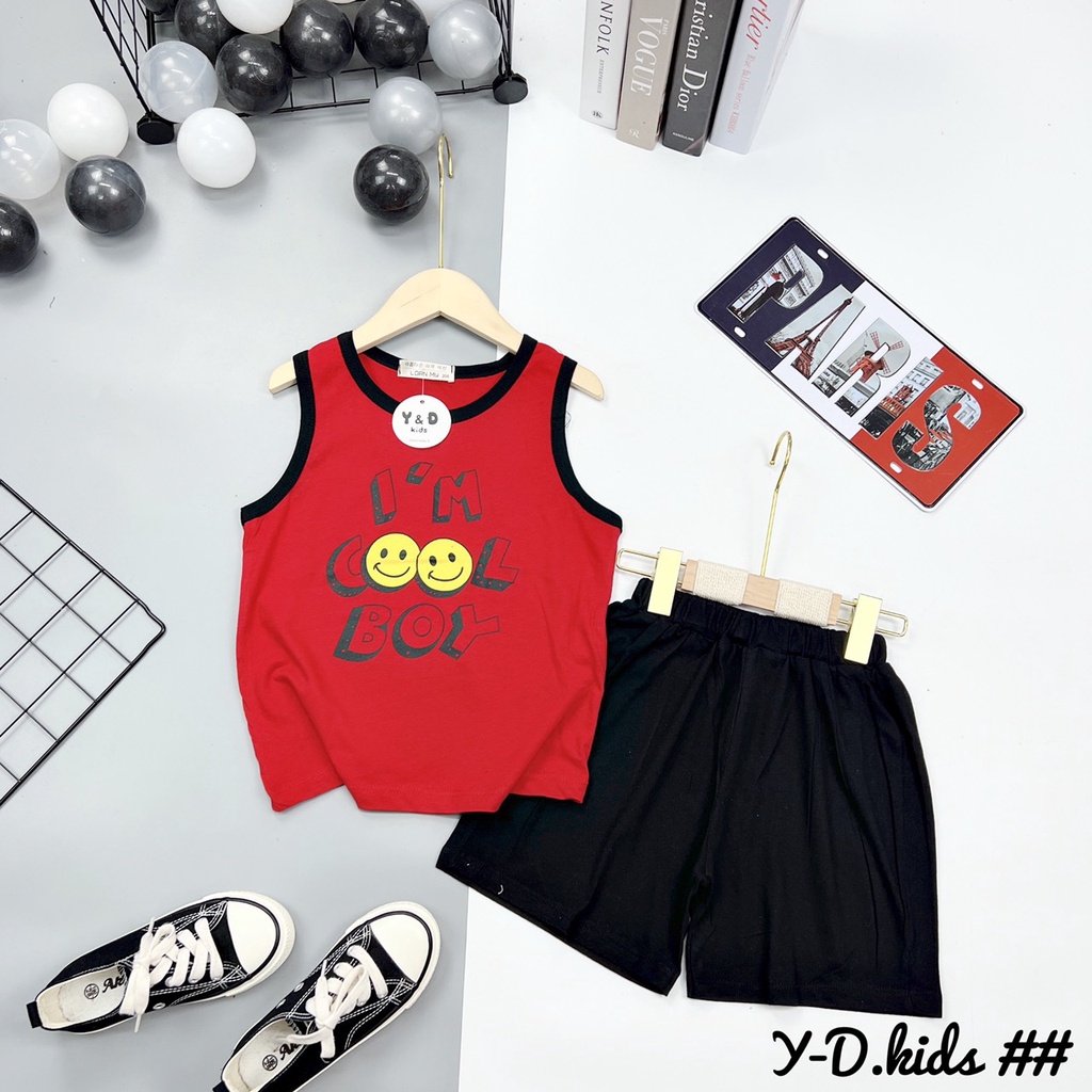 bộ 3 lỗ cotton 22 chất mát cho bé trai - B3LC22