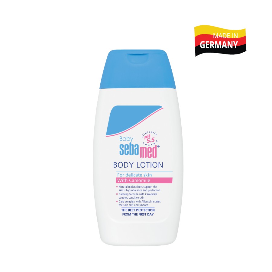 Sữa dưỡng ẩm toàn thân dành cho trẻ sơ sinh và trẻ nhỏ Baby Sebamed Body Lotion pH5.5 (200ml)