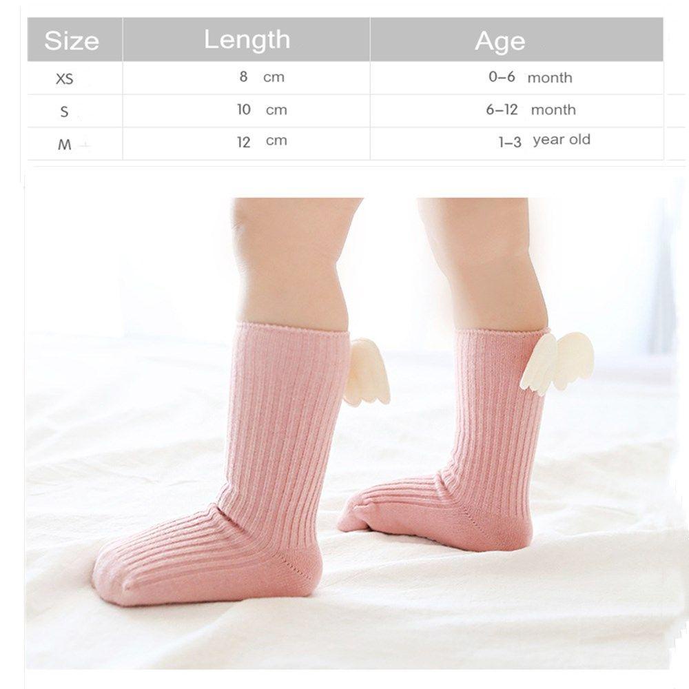 MIHAN1 Vớ Cotton Mềm Cổ Cao Qua Gối Thời Trang Hè Thu Cho Bé