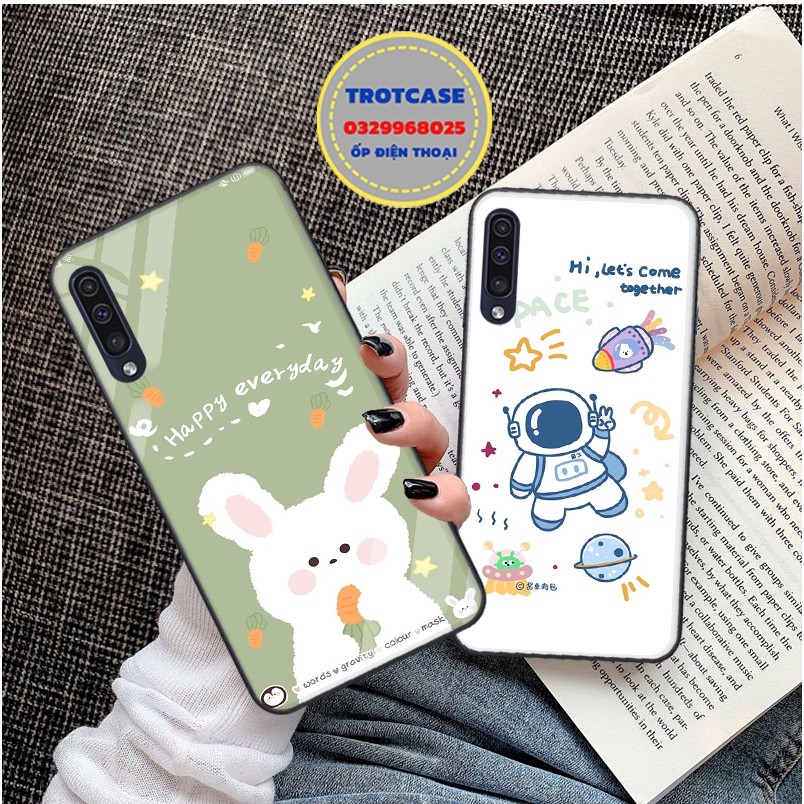 Ốp lưng Samsung A30 - A50 - A50S - A60 - A70 - A70S - A80 - in hình phi hành gia cute chibi và thỏ xanh xinh xắn