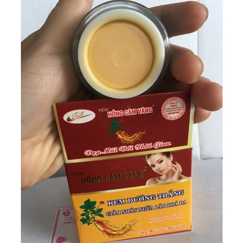 Kem Hồng Sâm Vàng dưỡng trắng, giảm nhăn, ngừa lão hóa 5g và 10g