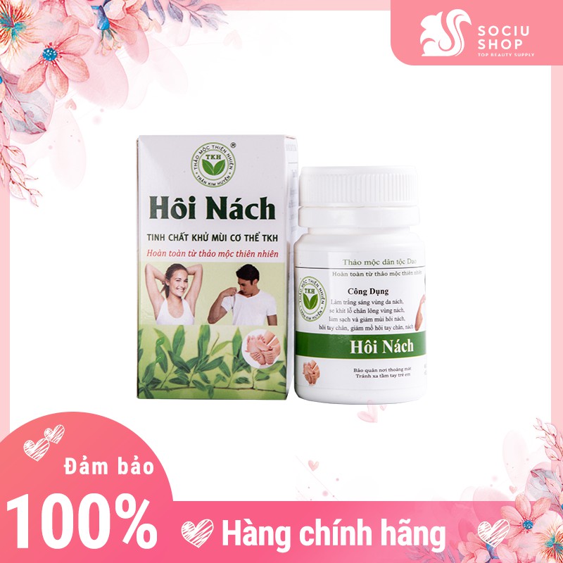 Hôi nách - Hôi chân Trần Kim Huyền (TKH) - Làm khô mồ hôi và khử sạch mùi khó chịu do mồ hôi, Se khít lỗ chân lông