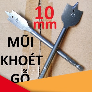 Mũi khoan khoét gỗ đuôi cá chuyên dụng 10mm