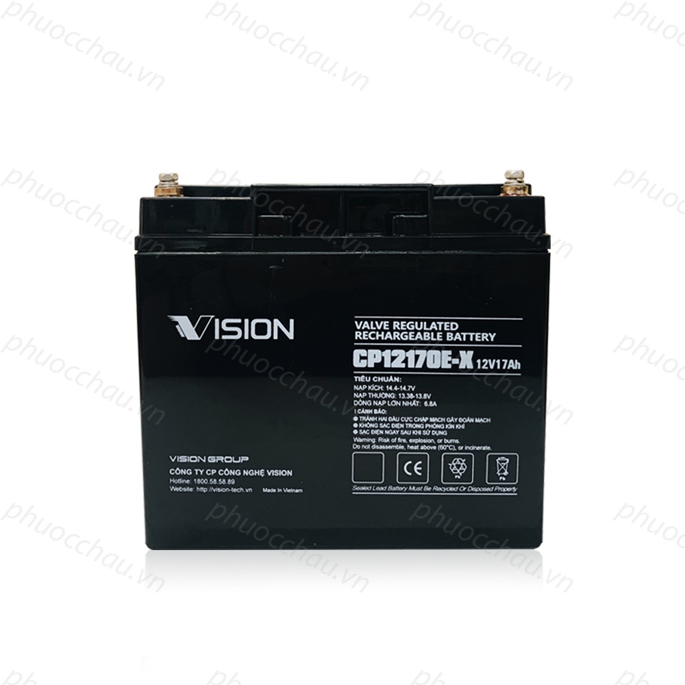 Ắc quy Vision CP12170E-X 12V 17Ah cho lưu điện