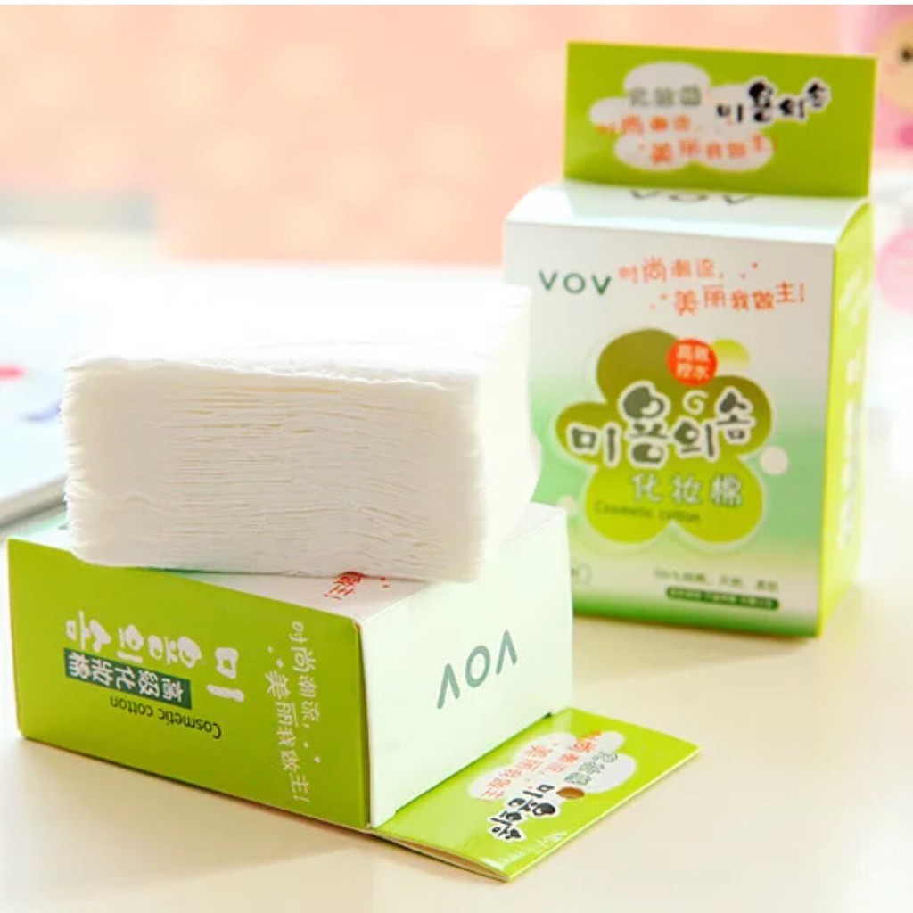 COMBO 3 HỘP BÔNG TẨY TRANG SIÊU THẤM VOV - 300 MIẾNG