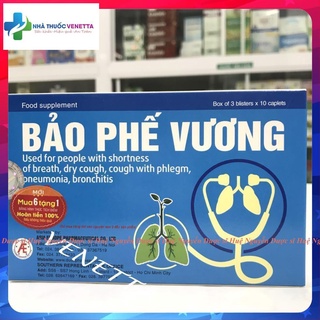 - Bảo phế vương - Hỗ trợ giảm ho, viêm phế quản, phổi hộp 20 viên- chính hãng Á Âu
