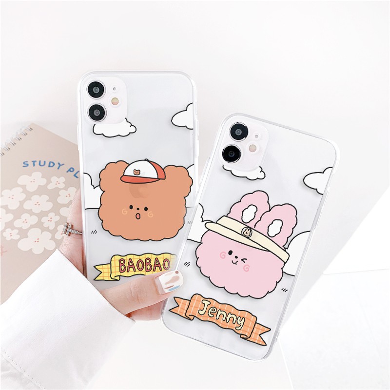 Ốp lưng iphone Jenny & Baobao viền trong chống ố 5/5s/6/6plus/6s/6splus/7/7plus/8/8plus/x/xs/11/12/pro/max/plus/promax | BigBuy360 - bigbuy360.vn