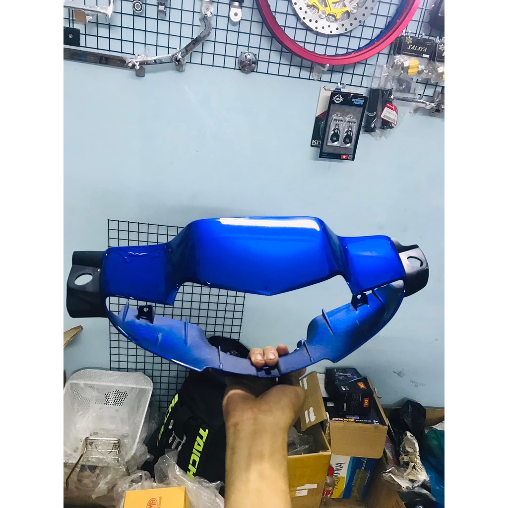 Dàn Áo Wave Loại 1 Nhựa ABS mẫu Wave 204 Xanh Candy Đen đi kèm Tem 204