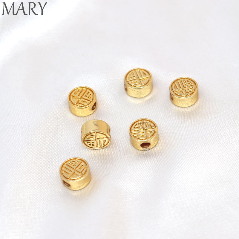 Hạt Xâu Làm Trang Sức Mạ Vàng 18K diy