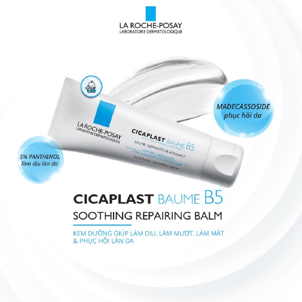 [Mã SKAMA9 giảm 8% đơn 250K] La Roche-Posay Cicaplast Baume B5 - Kem Dưỡng Giảm Kích Ứng Da 100ml