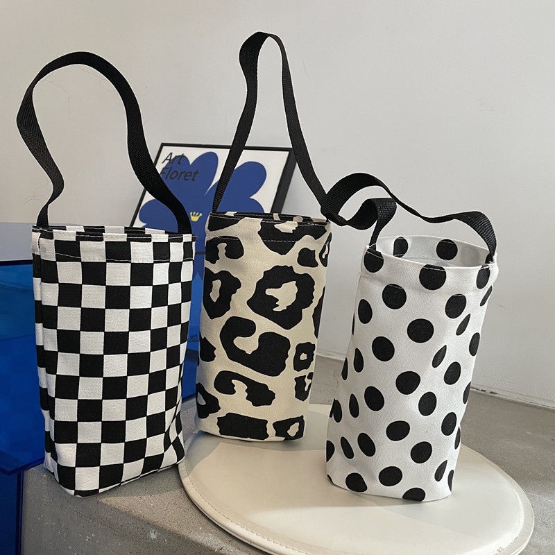 Túi Xách Vải Canvas Màu Sắc Đơn Giản Phong Cách Hàn Quốc