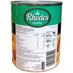 Đào hộp ngâm Rhodes 825g