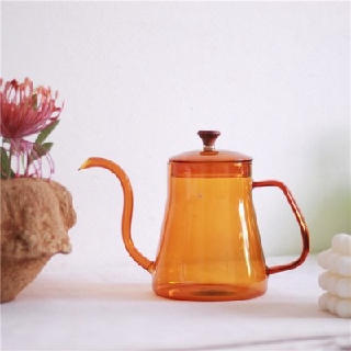Bình thủy tinh vòi dài chuyên dụng rót nước pha cà phê, bình pour-over