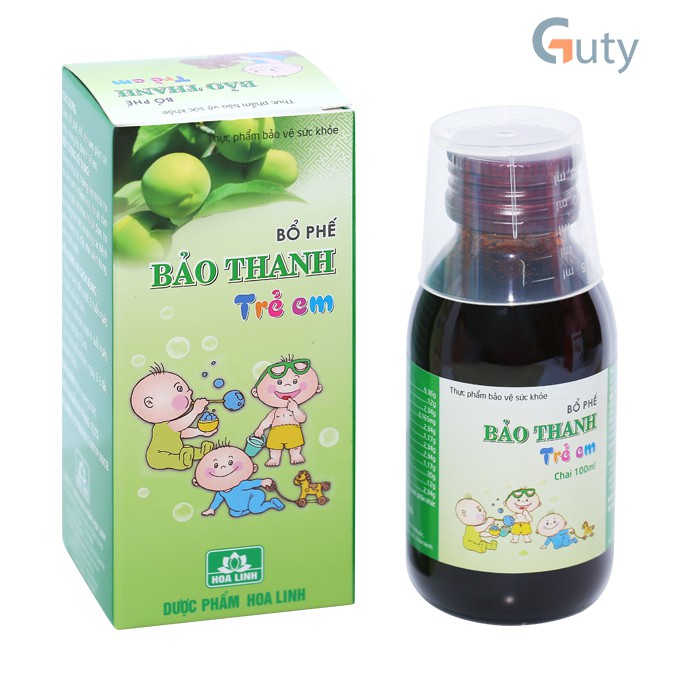 Siro ho bổ phế trẻ em Bảo Thanh Hoa Linh chính hãng - Lọ 125ml hỗ trợ làm giảm các triệu chứng ho, đờm ở trẻ em