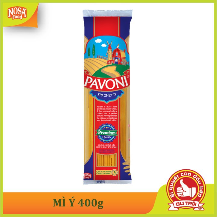Mỳ Ý Pavoni 400gr (Spaghetti) _ 100% lúa mì | BigBuy360 - bigbuy360.vn