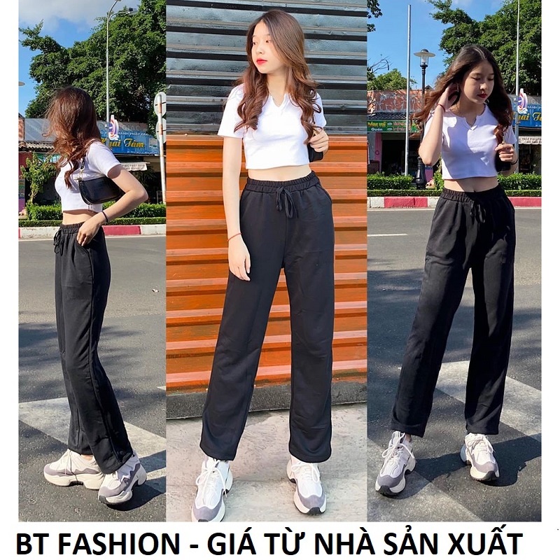 :  Áo Thun Ôm / Quần Jogger Phom Rộng  BAOTIN FASHION