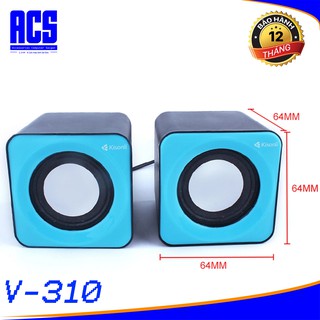 Loa vi tính kisonli v310 - thiết kế độc đáo - bảo hành 12 tháng