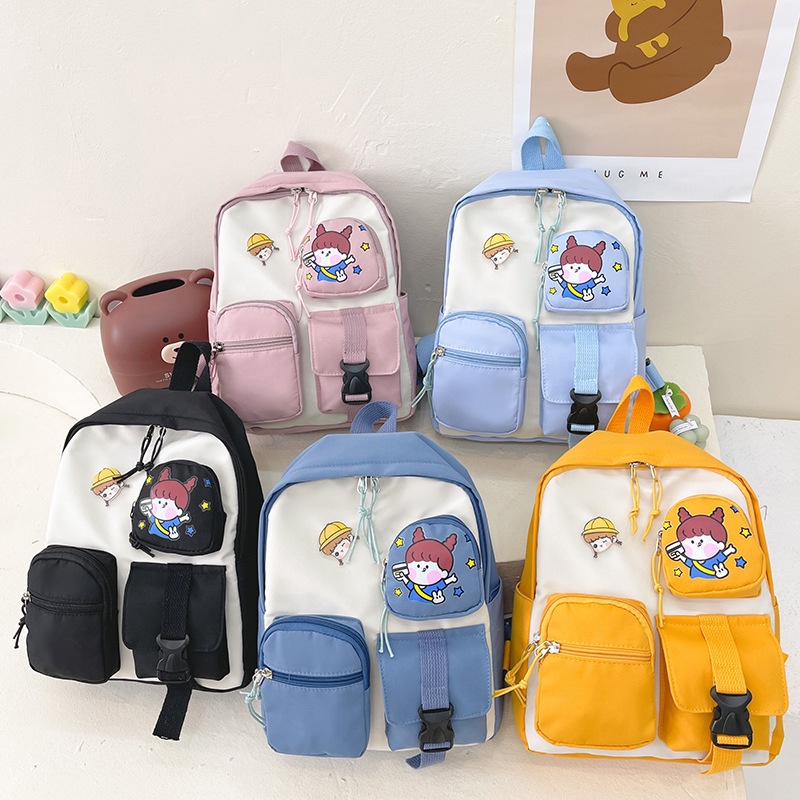 Túi Trẻ Em Vải nylon Phim Hoạt Hình Ba Lô AKKU