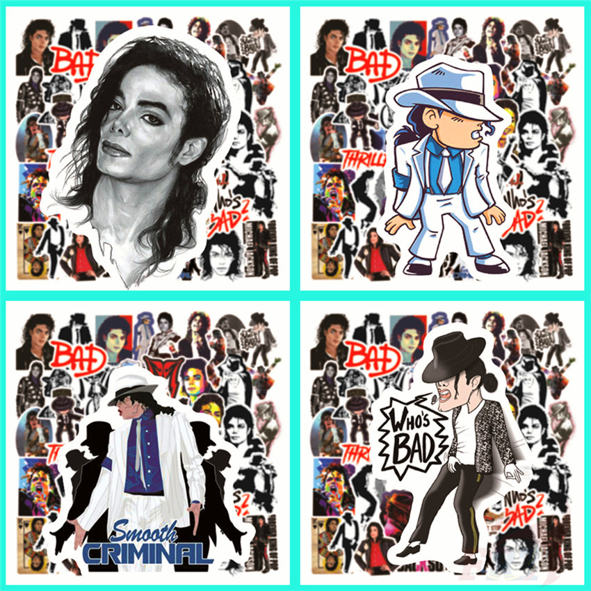 ❉ Michael Jackson Series 01 - The King of Rock &amp; Dance Stickers ❉ 50Pcs/Set Superstar Waterproof DIY Fashion Decals Doodle Stickers
