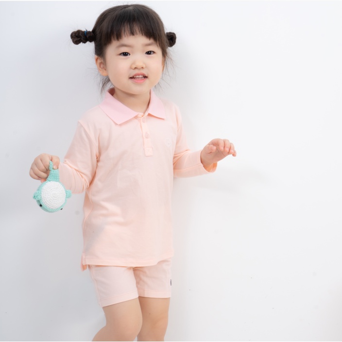 Áo dài tay polo sợi tre BU Baby