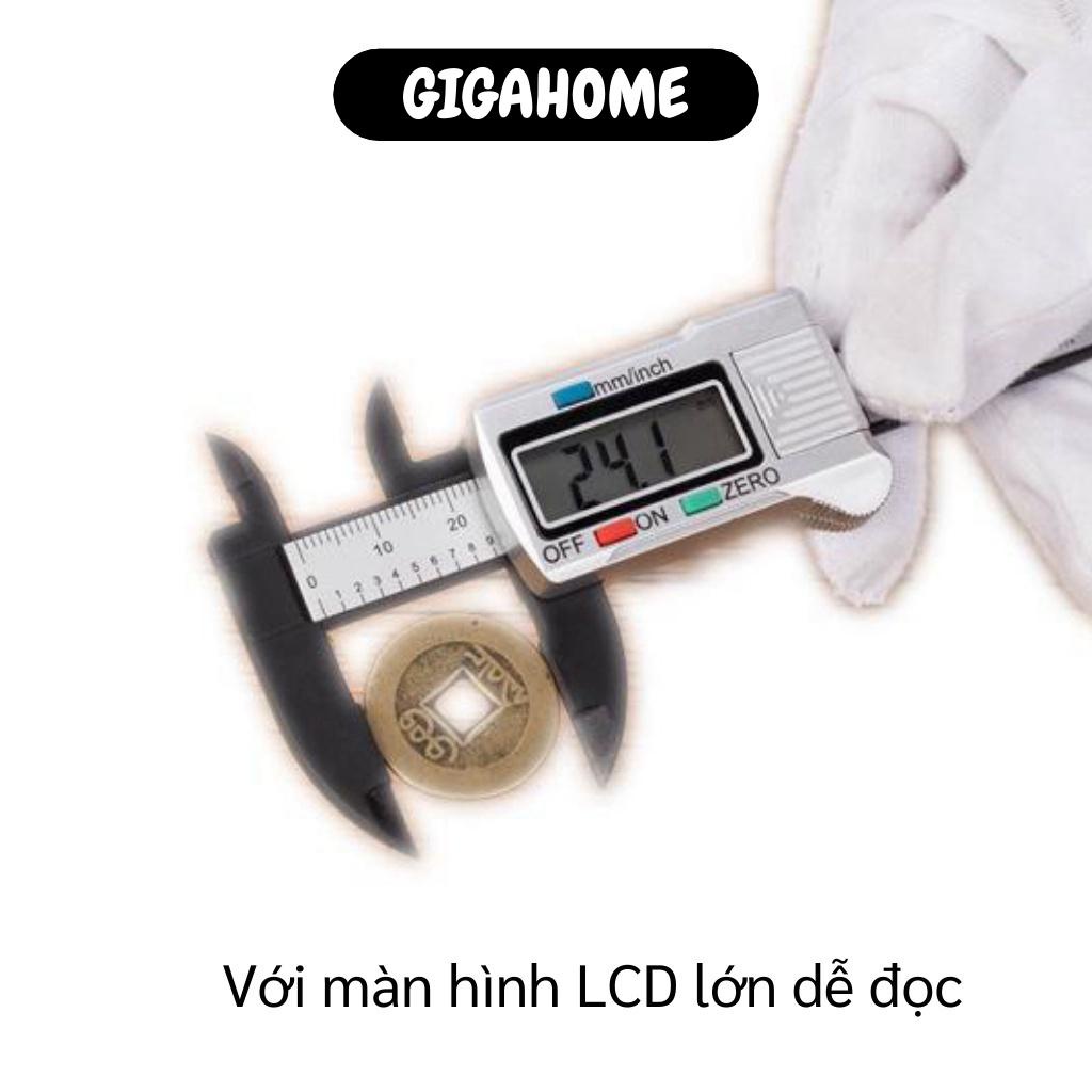 Thước Điện Tử GIGAHOME Thước Kẹp Kỹ Thuật Số Vernier Caliper Đo Đường Kính Sợi Nhựa 6232