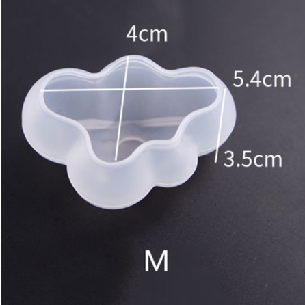 Khuôn silicon chịu nhiệt hình đám mây dùng làm khuôn trang trí nến nến thơm, xà phòng handmade, handmade resin....