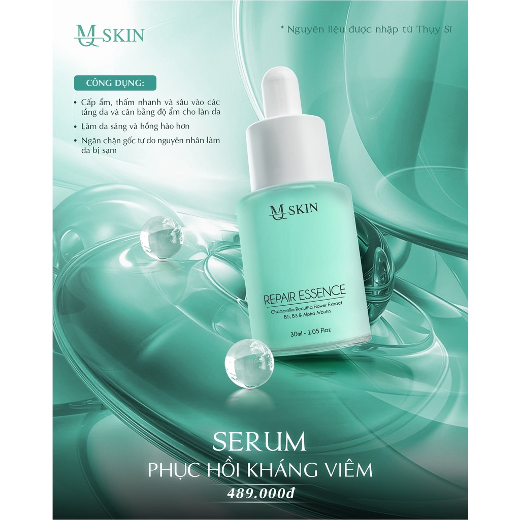 Serum Phục Hồi MQ Skin Repair Essence Chính Hãng Hỗ Trợ Tái Tạo Da và Thay Da MQ SKin