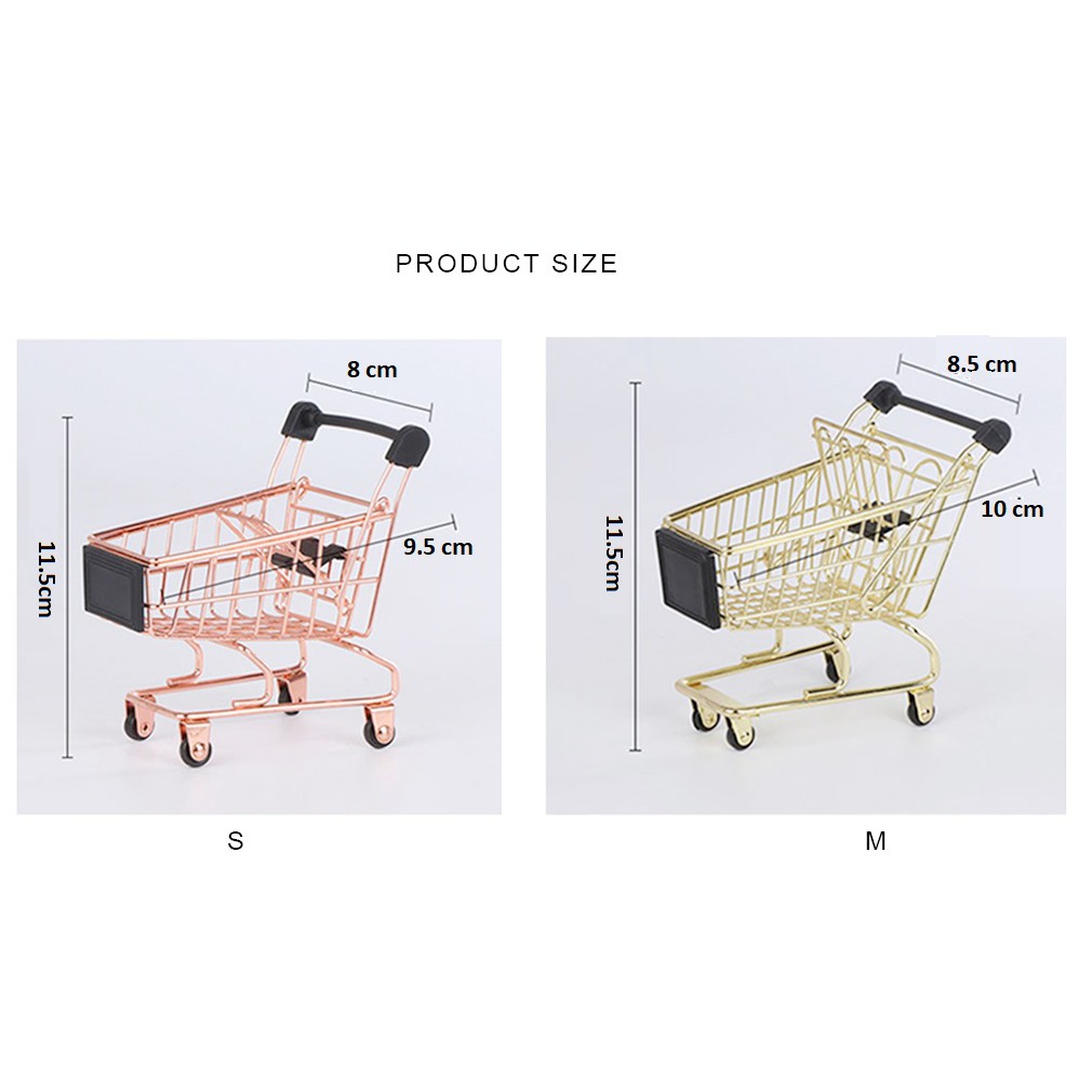 Xe đẩy siêu thị mini cho bé - Giỏ Mua Sắm Đồ, Đựng Đồ Chơi Mini Dễ Thương