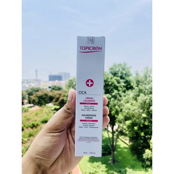 Topicrem Cica Soothing Cream - Kem dưỡng phục hồi da, dưỡng ẩm và làm êm dịu da 40ml