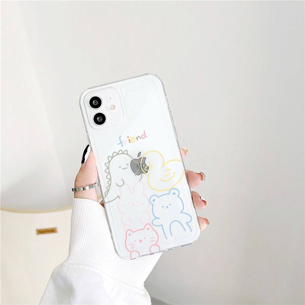 Ốp lưng iphone MyFriend trong cạnh vuông 5/5s/6/6plus/6s/6splus/7/7plus/8/8plus/x/xr/xs/11/12/pro/max/plus/promax | BigBuy360 - bigbuy360.vn