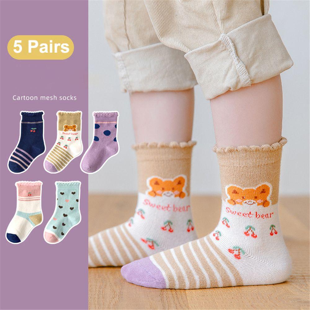 WATTLE Set 5 Đôi Tất Cotton Mềm Mại Dành Cho Bé 0-12 Tuổi