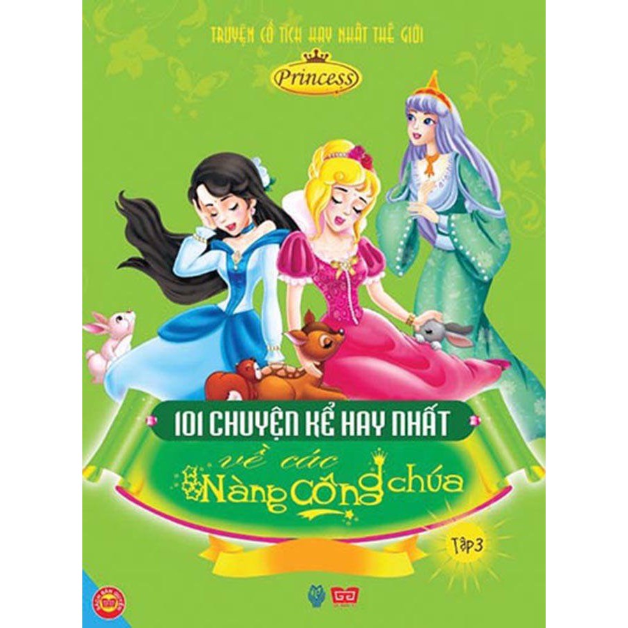 SÁCH - 101 chuyện kể hay nhất về các nàng công chúa bìa cứng (3 cuốn)