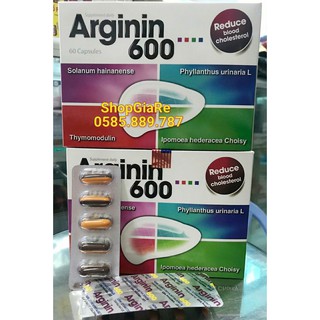 Viên uống bổ gan, mát gan Arginin 600 Tăng cường chức năng gan hiệu quả