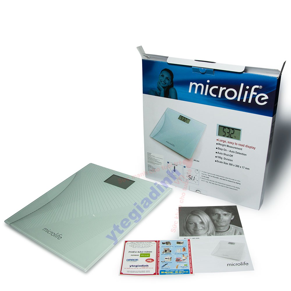 [CHÍNH HÃNG]CÂN SỨC KHỎE ĐIỆN TỬ MICROLIFE WS-50A(Tặng kèm áo mưa)