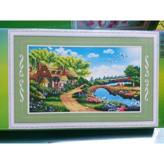 Tranh đính đá phong cảnh H1052