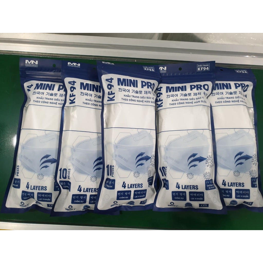 Khẩu trang KF94 MINIPRO thiết kế 4D phong cách - Lọc bụi mịn PM2.5, kháng khuẩn người lớn trẻ em đều dùng được