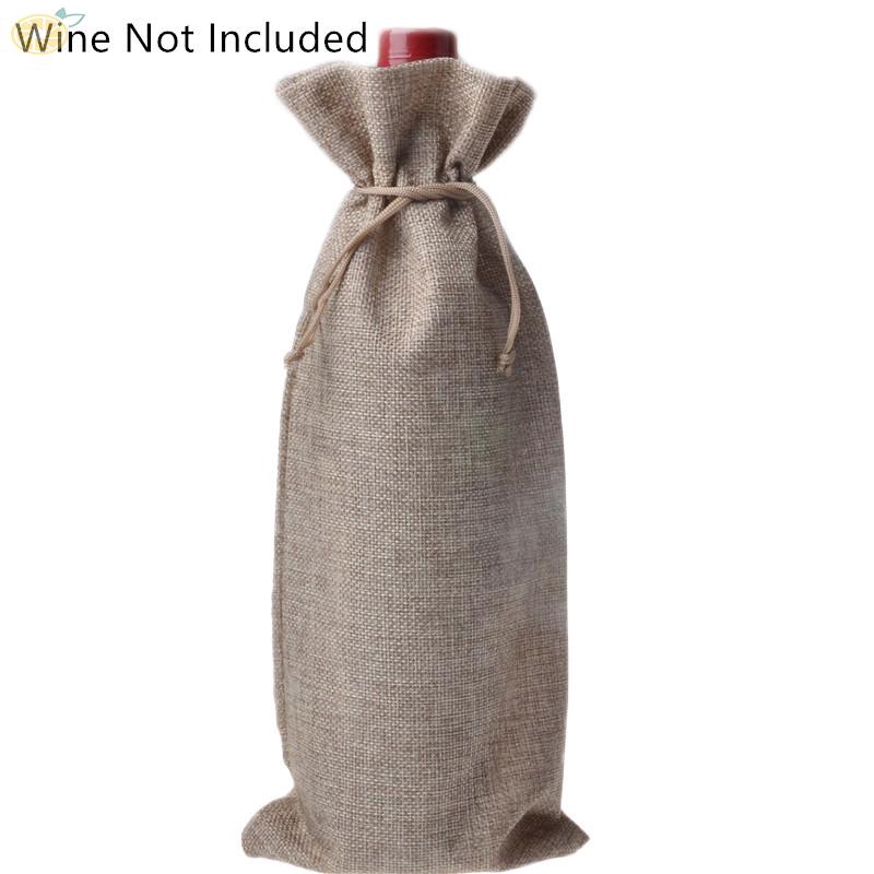 Túi vải linen dùng đựng bình rượu kích thước 16x36 CM