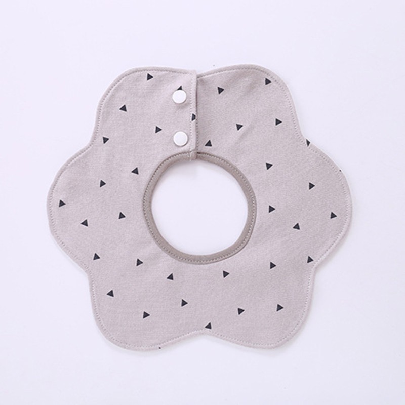 Bộ 5 cái yếm ăn bằng cotton không thấm nước in họa tiết dễ thương cho em bé