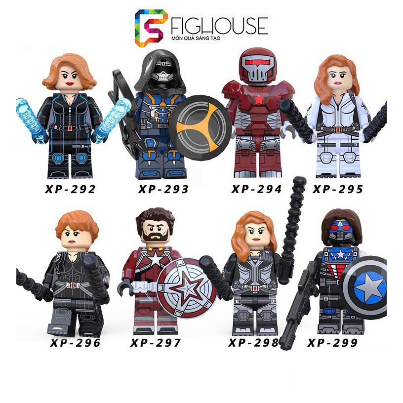 Xếp Hình Minifigures Các Nhân Vật Trong Phim Black Widow - Đồ Chơi Lắp Ráp non-lego KT1038 [A25]