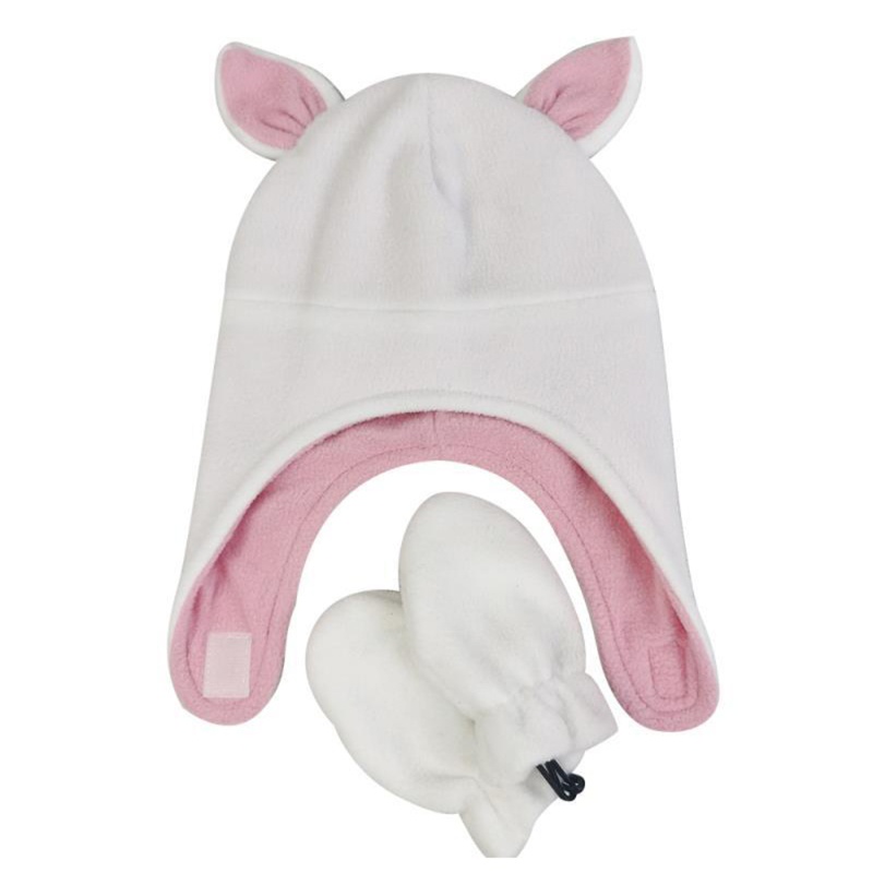 Bộ Găng Tay + Mũ + Găng Tay Trượt Tuyết Giữ Ấm Mùa Đông Cho Bé