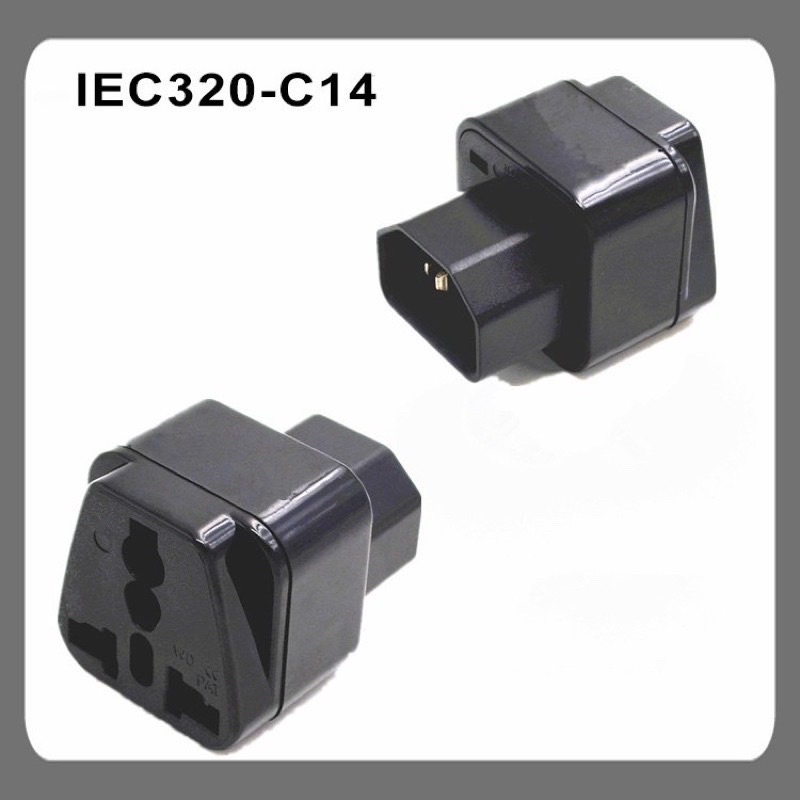 💥Đầu phích bộ ổ chuyển C13 10A 250V IEC320-C14 UPS PDU sang ổ điện 2 hoặc 3 chấu