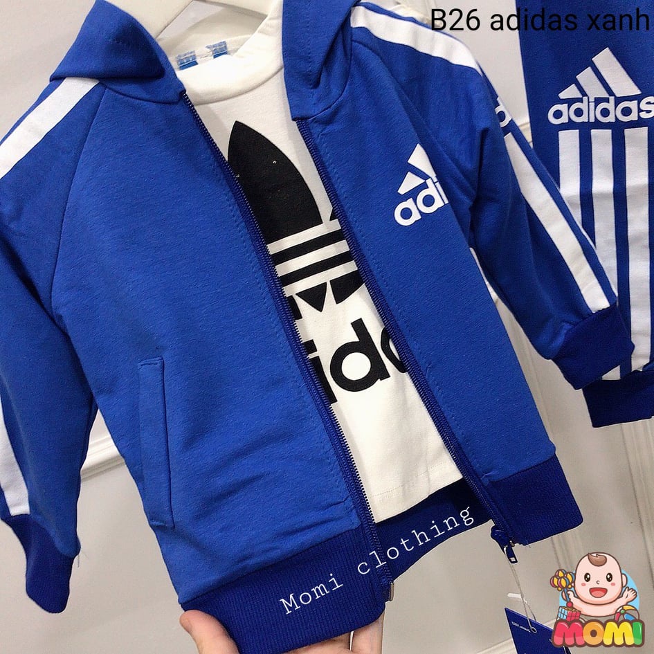 Bộ adida 3 chi tiết dành cho bé trai -B26 - CAM KẾT HÀNG NHƯ HÌNH
