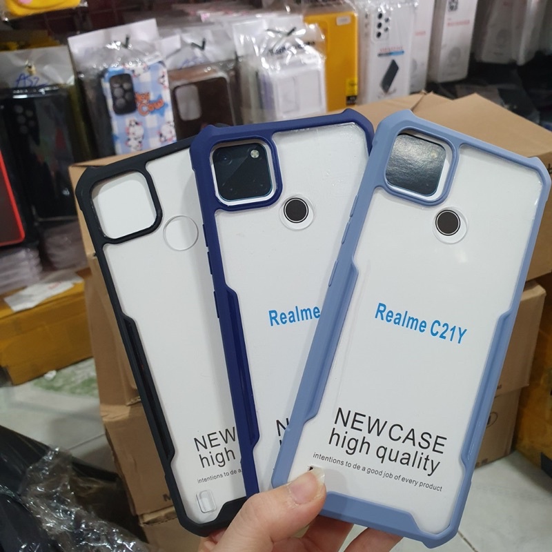 Ốp lưng Realme C21Y C25Y dẻo viềng lưng nhựa trong