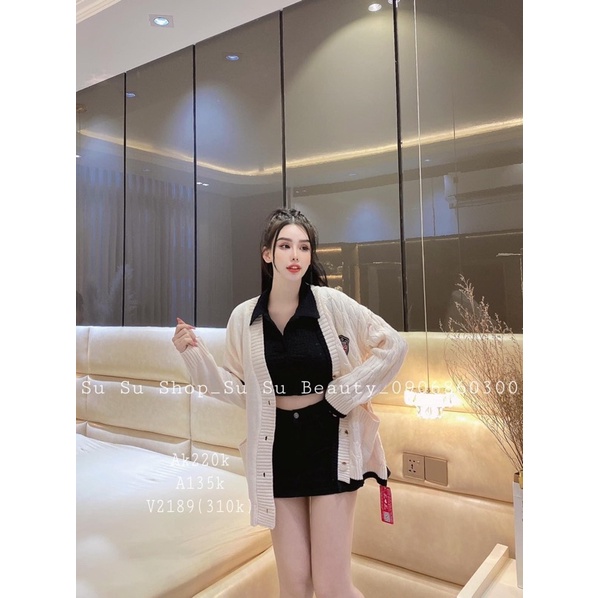 Áo cadigan Thom’s huy hiệu màu xám
