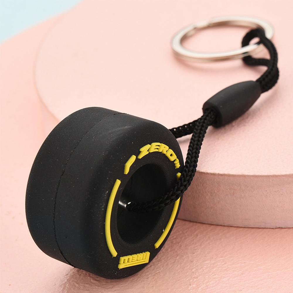 LANFY Móc Khóa PVC Sáng Tạo Thời Trang Trang Trí Xe Hơi
