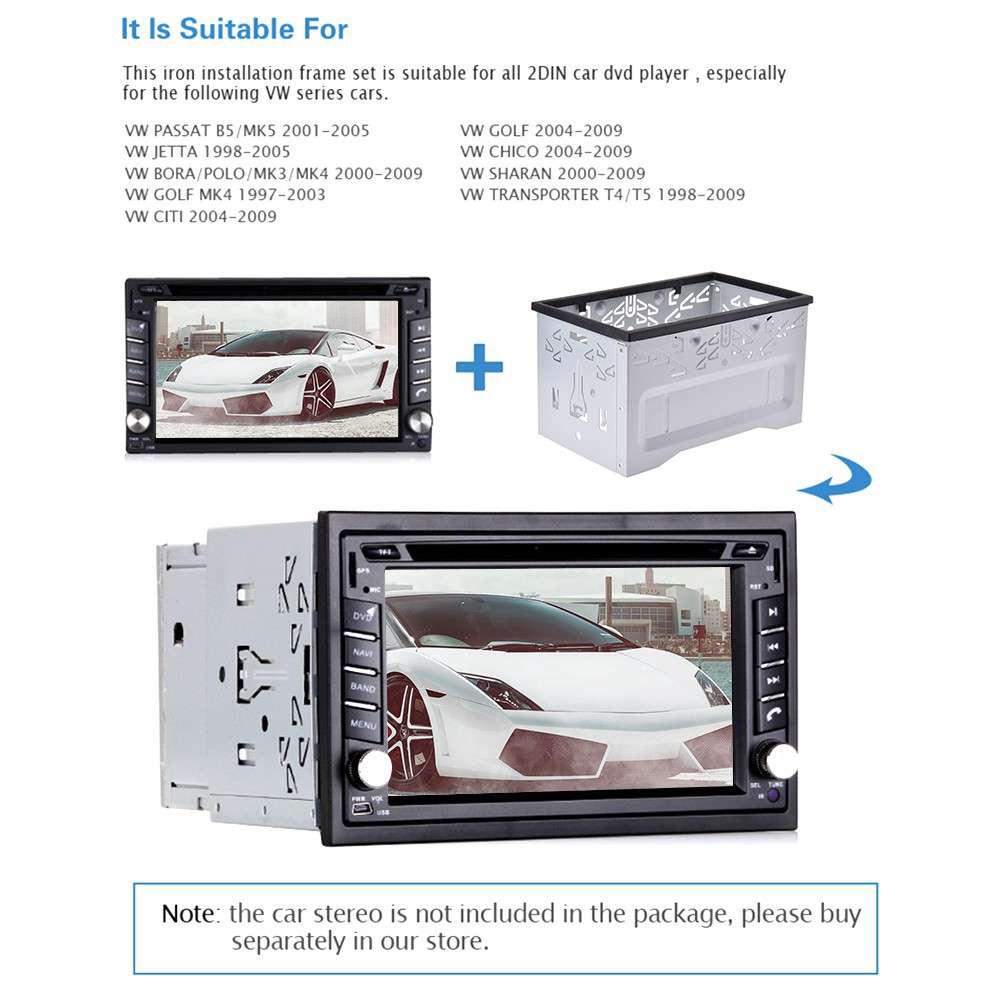 Khung sắt cho máy DVD MP5 Android thay thế cho xe hơi