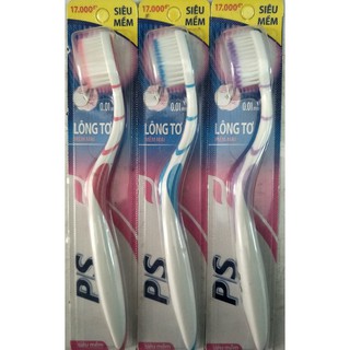 Bộ ba bàn chải đánh răng p/s lông tơ mềm mại.