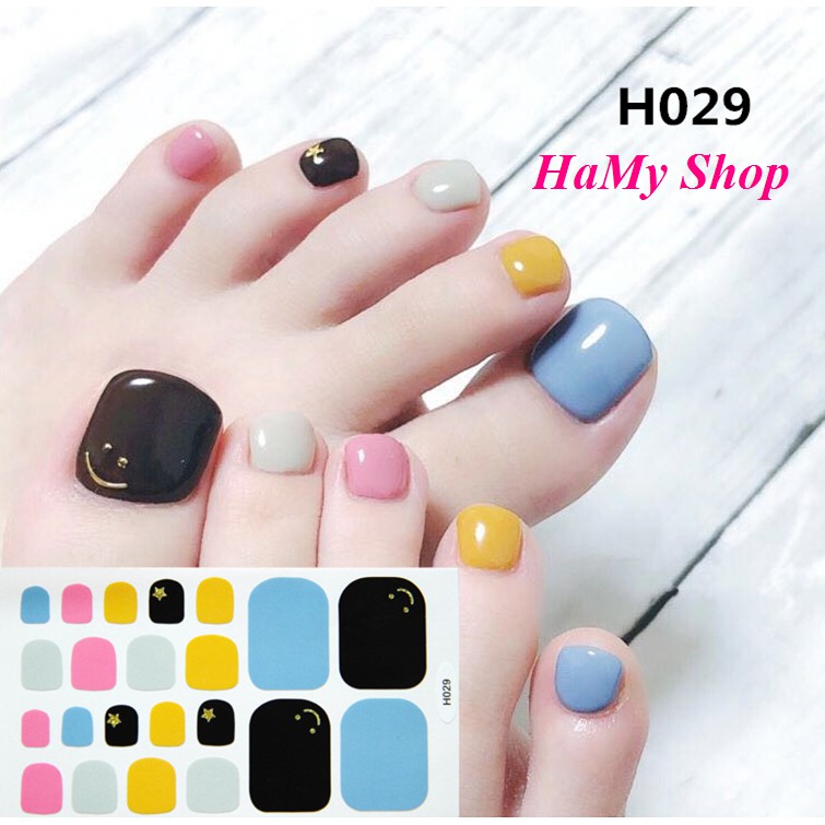 Sticker dán móng chân không thấm nước P2- Nail sticker