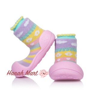 Giày tập đi cho bé Attipas Attibebe Pink AAB01, Hàn Quốc